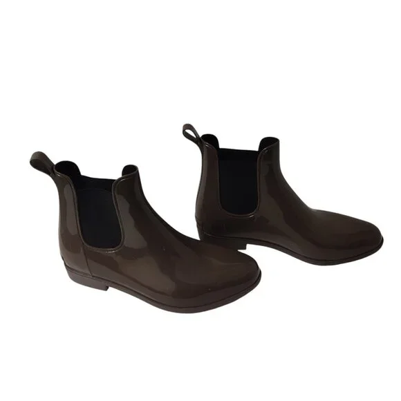 Comfortview: Ankle Rain Boots, Size 12W, Deep Olive Green - Picture 1 of 12